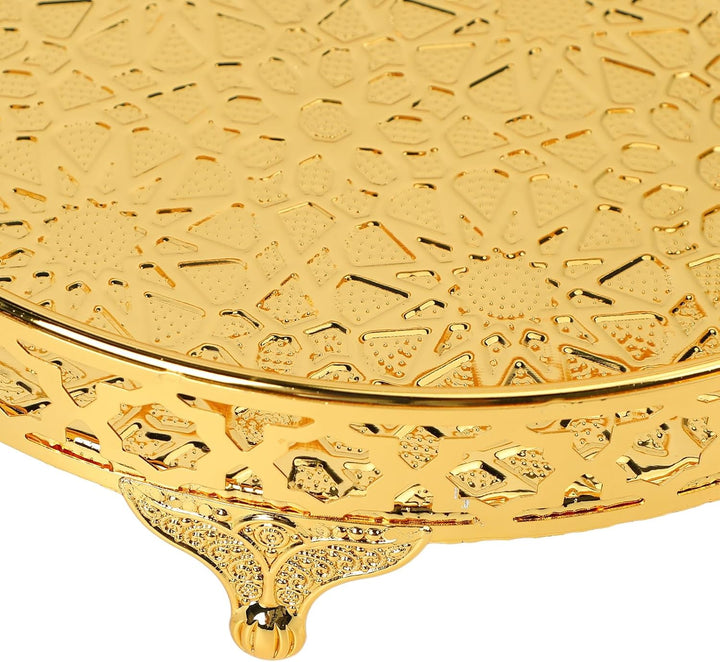 KKPLZZ Obsttablett, Europäische Obstschale aus Legierung Im Retro-Stil mit Exquisitem Blumenmuster u