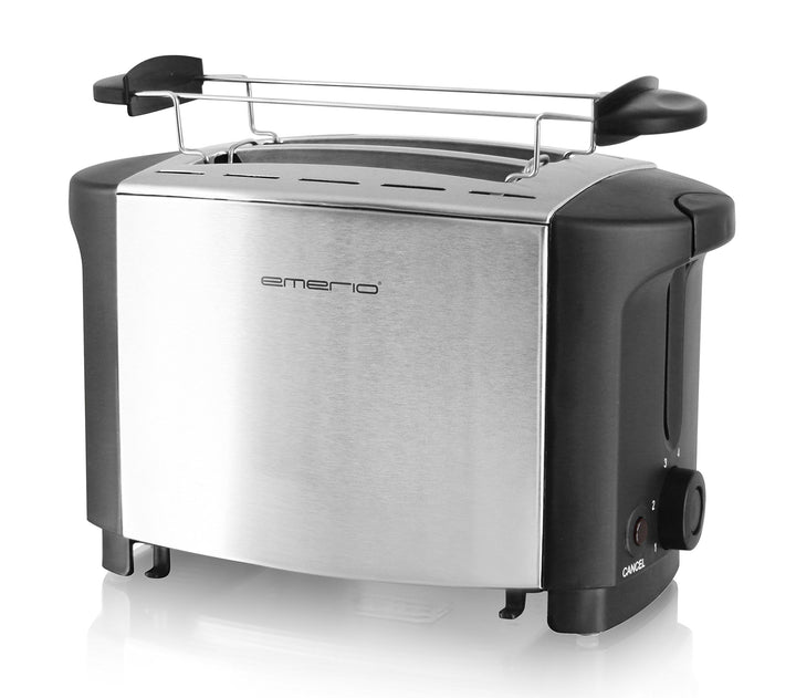 Emerio TO-108275.1 Toaster, Edelstahl, Schwarz