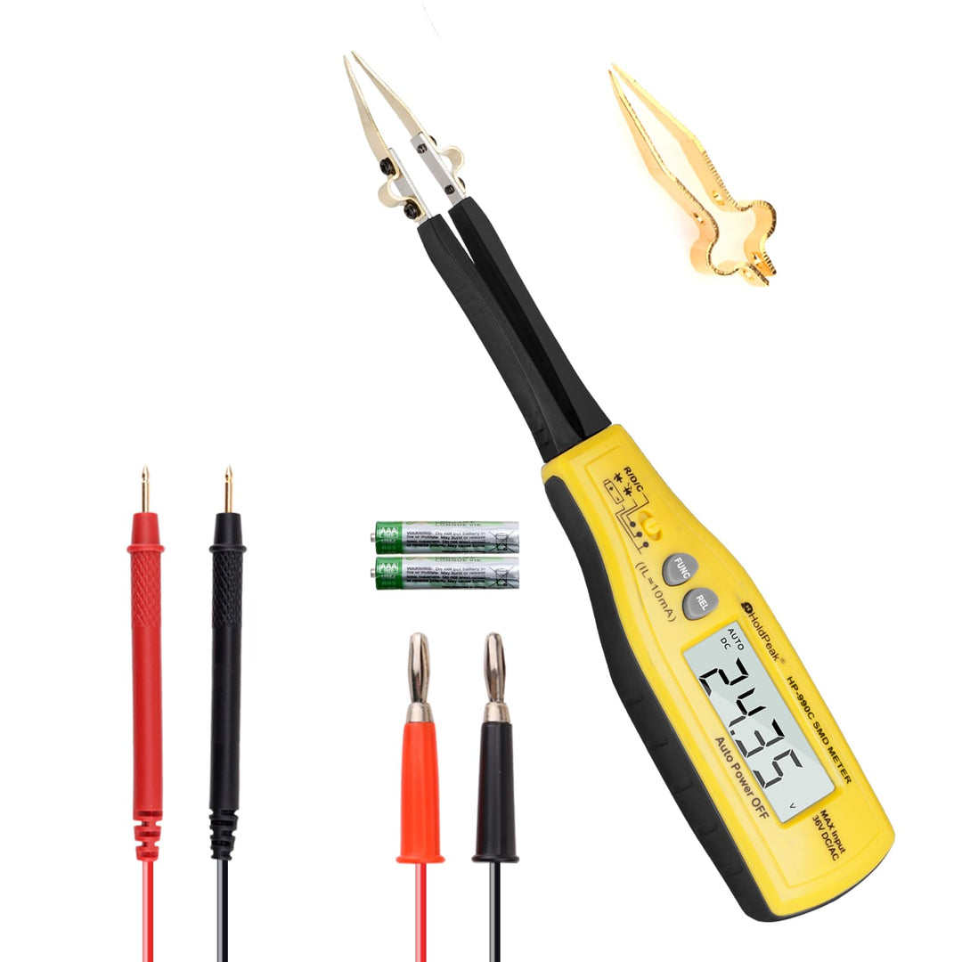 Holdpeak 990C SMD Smart Tester Zange tragbar 6000 Zähler, Widerstand / Kapazität CMS, Digitales Mult