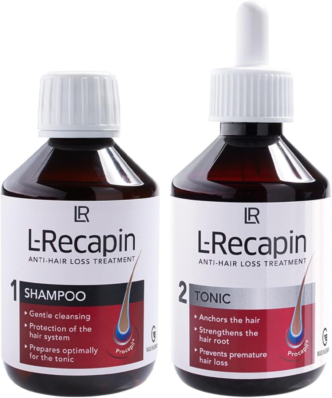 LR L-Recapin Set Anti-Haarausfall (200 ml Tonicum & 200 ml Shampoo)