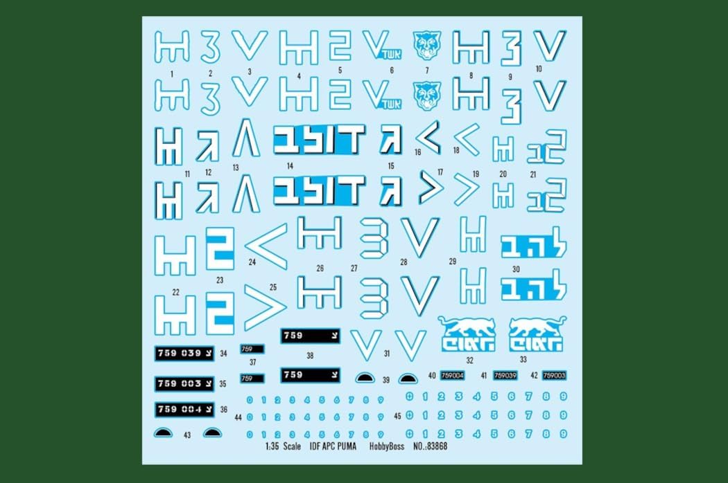 Hobby Boss 83868 - Modellbausatz IDF APC Puma, Mittel