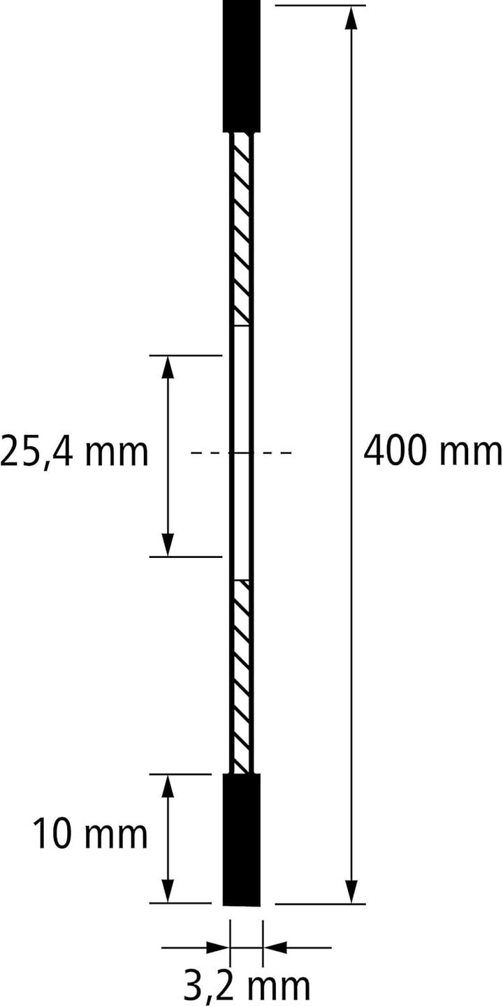 PFERD Diamant-Trennscheibe SG | 400 x 3,2 x 25,4 mm inkl. Reduzierring 22,23 mm | 68000049 – Segment