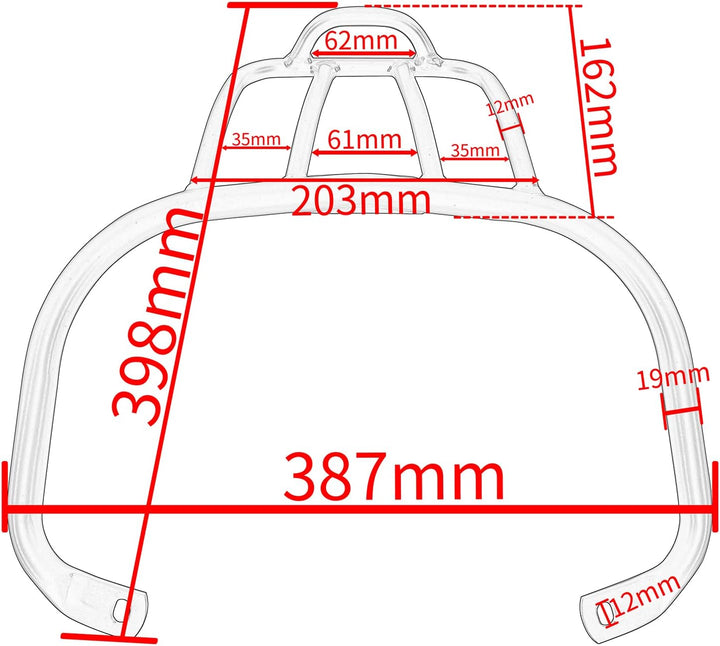 TAZGANTAX Motorrad-Heckgepäckträger kompatibel mit Vespa GTS300 GTS250 GTV300 GTS 300 250 GTV 300 GT