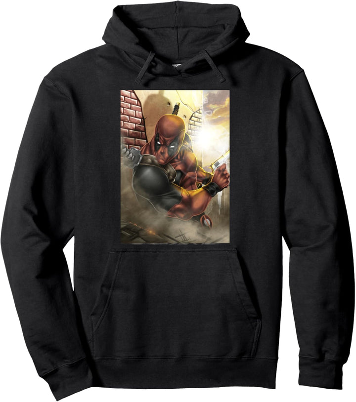 Marvel Deadpool Gunshot Lens Flare Pullover Hoodie