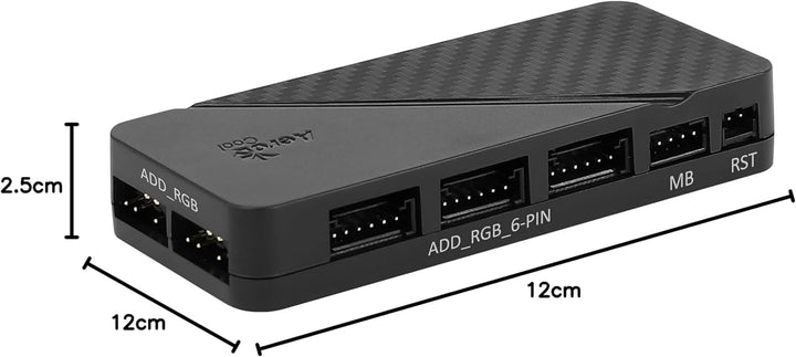 Aerocool Astro 12 Pro Bundle – 3x ARGB Fans 120mm, 1x H66F RGB Hub, Omni ARGB Lighting and 18 LEDs,