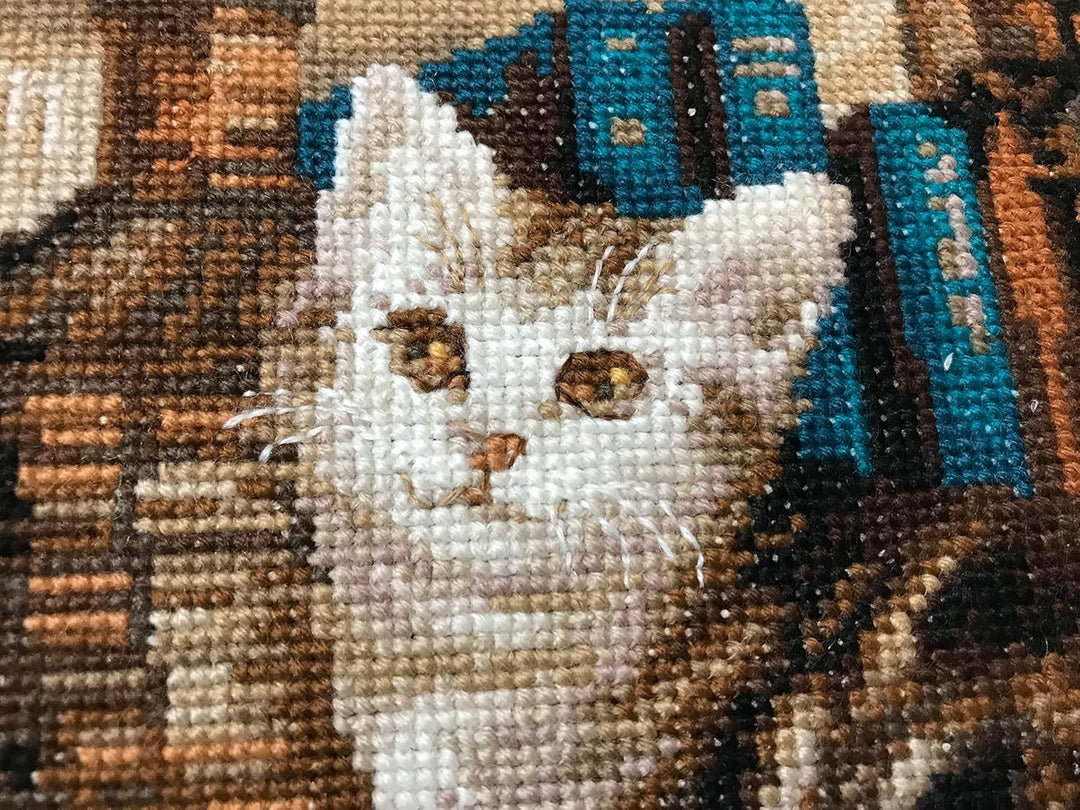 Riolis Kreuzstich-Set Furry Friends,, Gelb