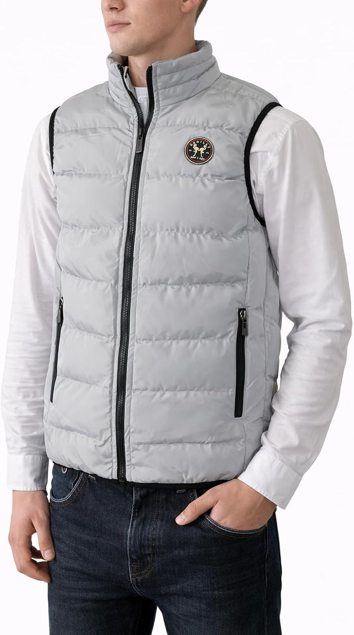 Herren leichte Steppweste Weste Berlin Bodywarmer mit Seitentaschen gesteppt ideal für den Übergang