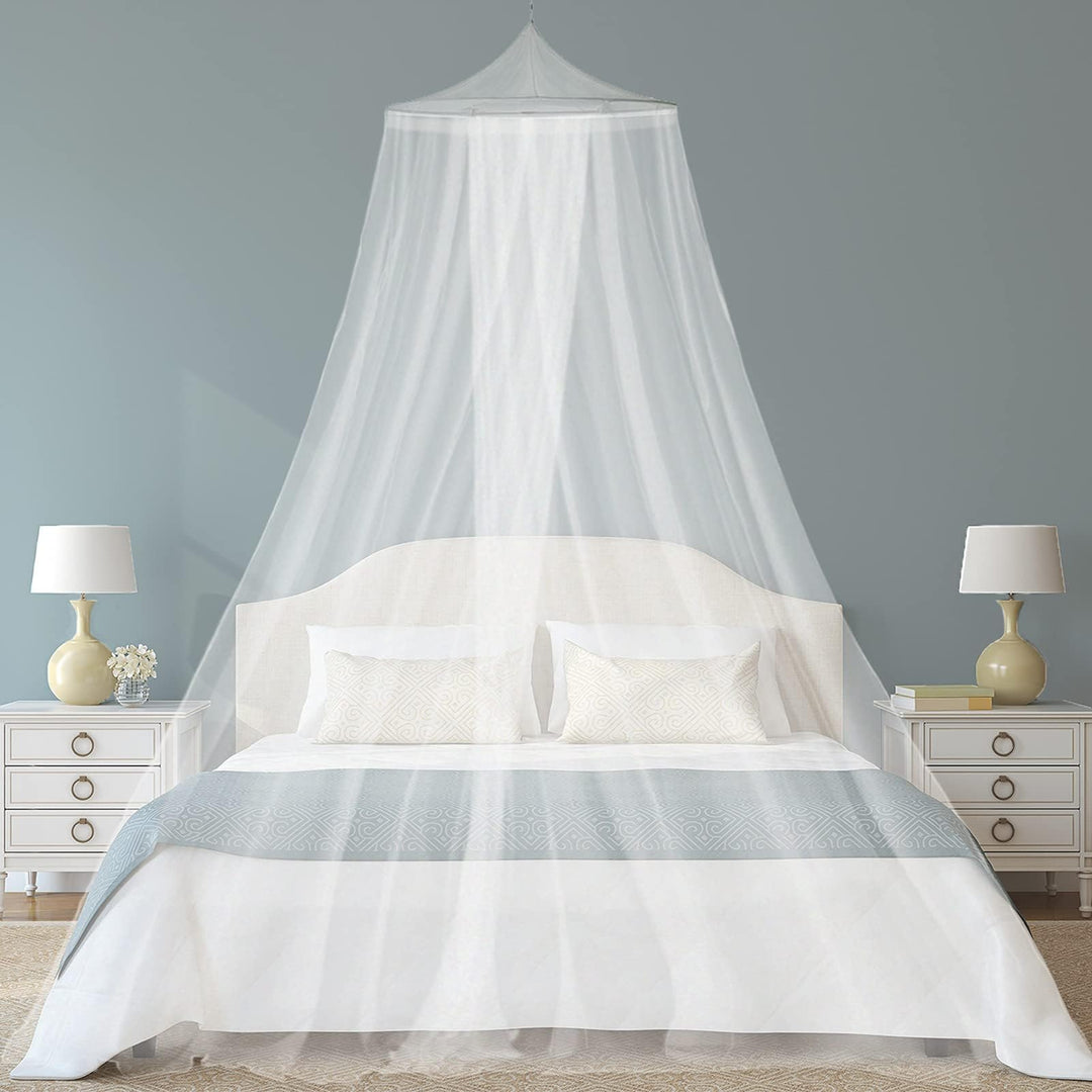 Moskitonetze Bett,Moskitonetz Doppelbett Einzelbett, Mückennetz Bett Netz Faltbar mit Hakenkleber,Be
