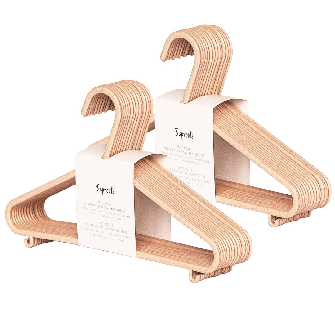 3 Sprouts - Kleiderbügel für Kinder – Baby und Kleinkinderkleidung - Nachhaltige Kleiderbügel aus We