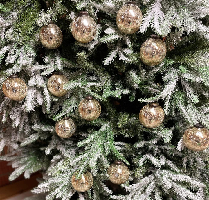 12er Set edle Luxus Glas Weihnachtskugeln Ø 8cm Weihnachtsbaum Kugeln Christbaumkugeln Weihnachts De