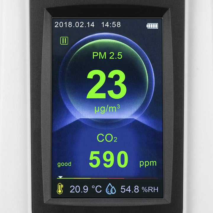 TROTEC CO2-Luftqualitätsmonitor und Partikelmessgerät BQ30 CO2 Ampel, Luftqualitätsmessungen, Kontro