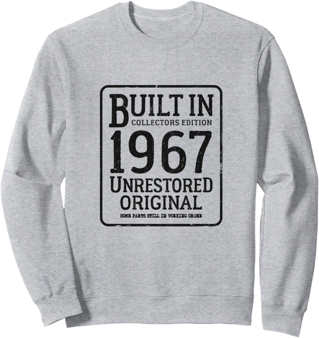 Unrestauriertes Original 55. Geburtstag Vintage Baujahr 1967 Sweatshirt