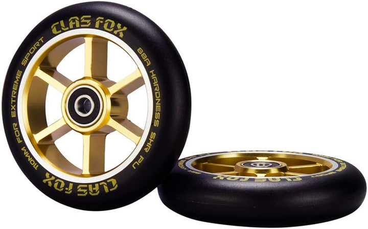 CLAS FOX Pro Stunt Scooter Rollen Roller Räder 110mm EIN Paar mit ABEC-9 Kugellager CNC Metallker (2
