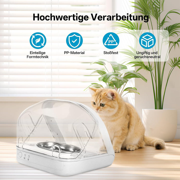 Hintere Abdeckung Schutzhülle für Mikrochip-Futterautomat für Haustiere, Verhindert andere Haustiere