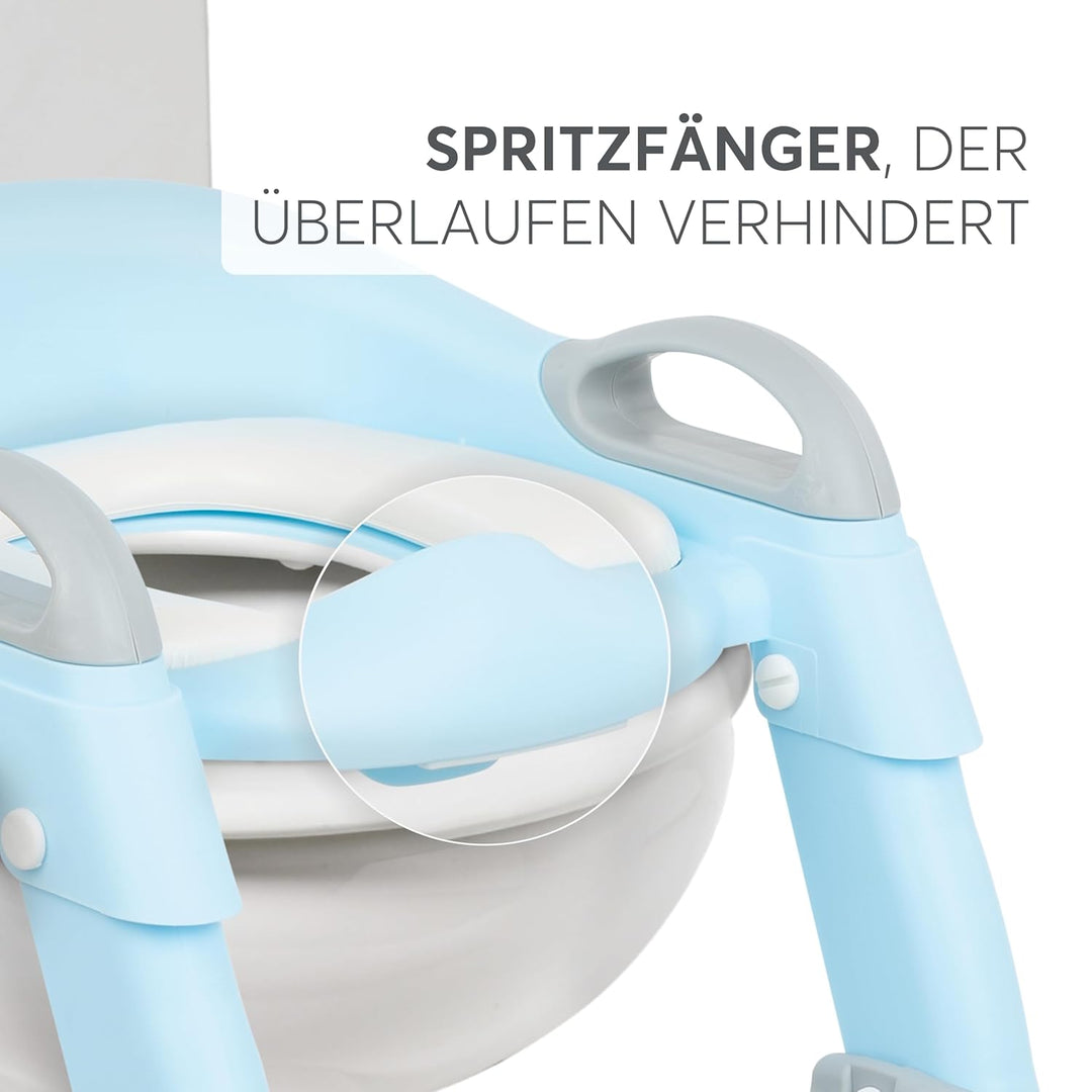 KikkaBoo Toilettensitz für Kinder mit Treppe LEA, Toilettentrainer, Zusammenklappbar & einstellbar,