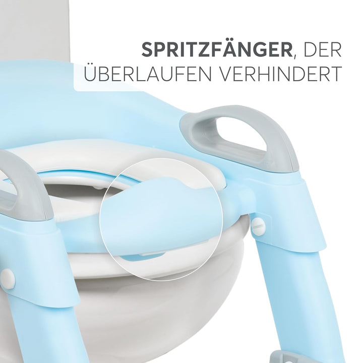 KikkaBoo Toilettensitz für Kinder mit Treppe LEA, Toilettentrainer, Zusammenklappbar & einstellbar,