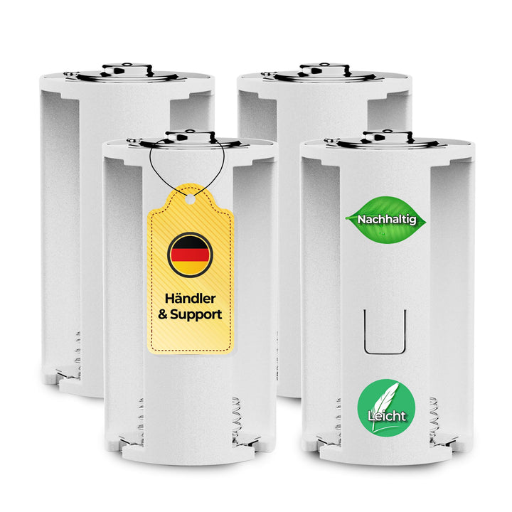 8X Batterieadapter AA auf D | Mignon auf Mono | D-Zellen Ersatz | 8er Set AA Akku für D-Batterien Ge