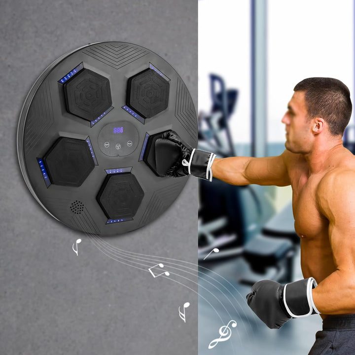 Music Boxing Machine Für Erwachsene, Led Licht Bluetooth Musikboxing Maschine Mit USB-ladekabel, 1pa