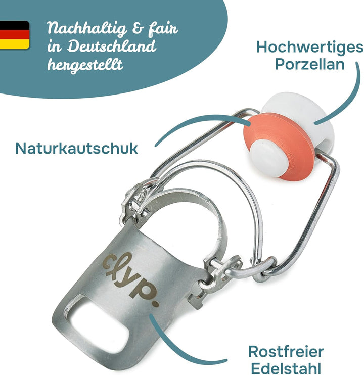 clyp 2 in 1 - Original Flaschenverschluss mit integriertem Flaschenöffner - vielseitig einsetzbar au