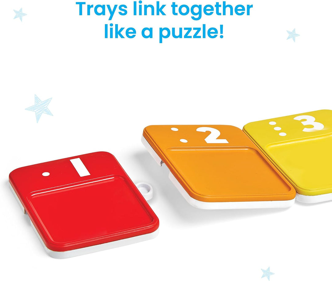 Learning Resources Sensorische Zahlentafeln, Lernspielzeug für Kinder ab 3 Jahren, Fingerspurentafel