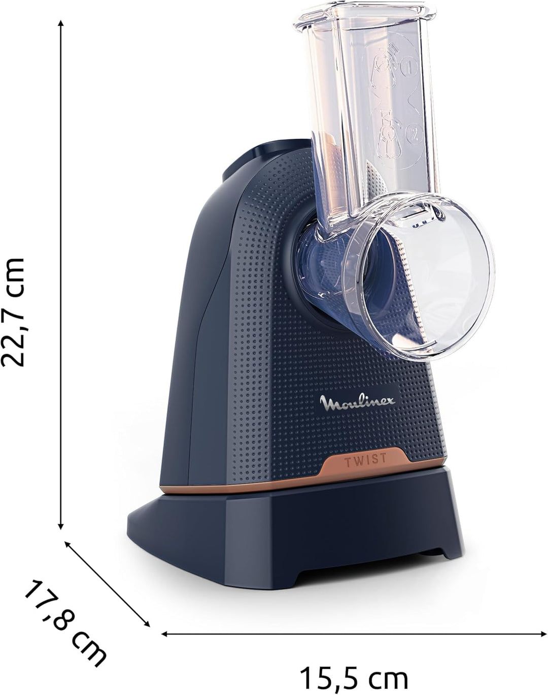 Moulinex Fresh Express Twist Multi-Zerkleinerer, 5 Funktionen, Schneiden, Zerkleinern, Reiben, Riffe