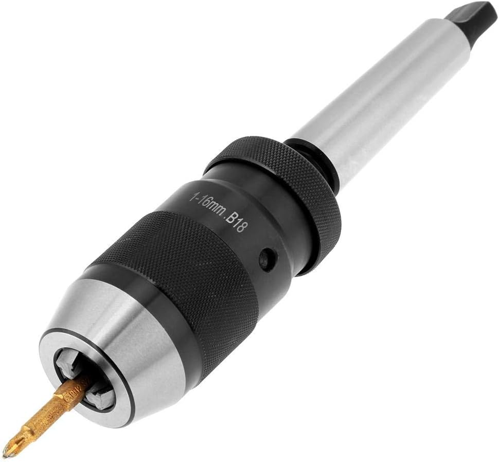 Bohrfutteraufnahme Schnellspannbohrfutter 1-16 mm Konus B18 mit Kegeldorn MT3, Hochpräzisions-Bohrfu