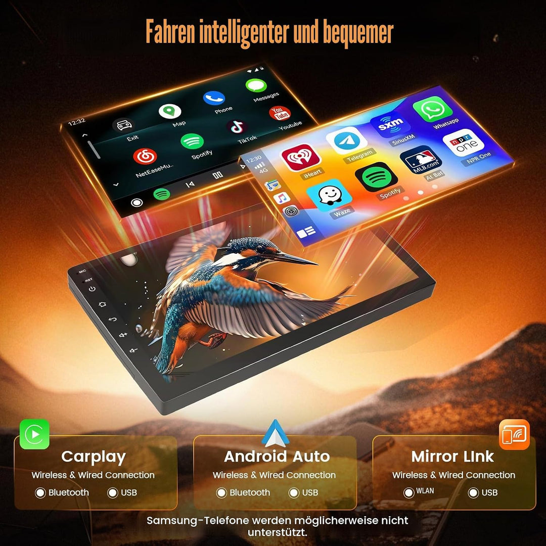 Hikity Qualcomm Snapdragon 8 Core 4+64G Android 15 Autoradio für Nissan Qashqai J10 2006-2013 Wirele