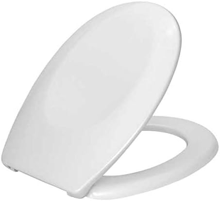 WENKO WC-Sitz Bergamo Weiss - Antibakterieller Toilettensitz, verstellbare, rostfreie Edelstahlbefes