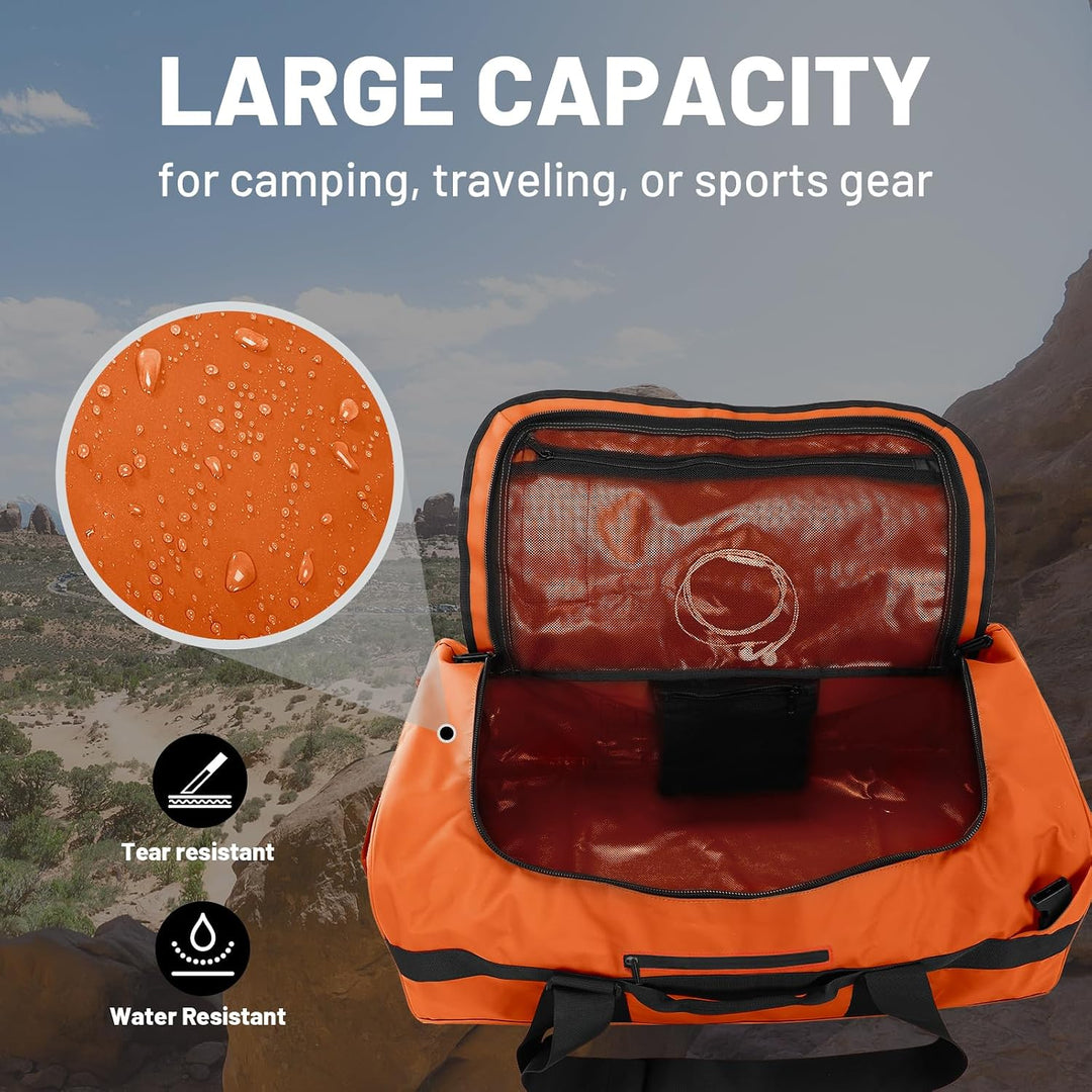 MIER Sporttasche Herren Wasserresistente Reisetasche gross Heavy Duty Convertible Sportrucksack mit