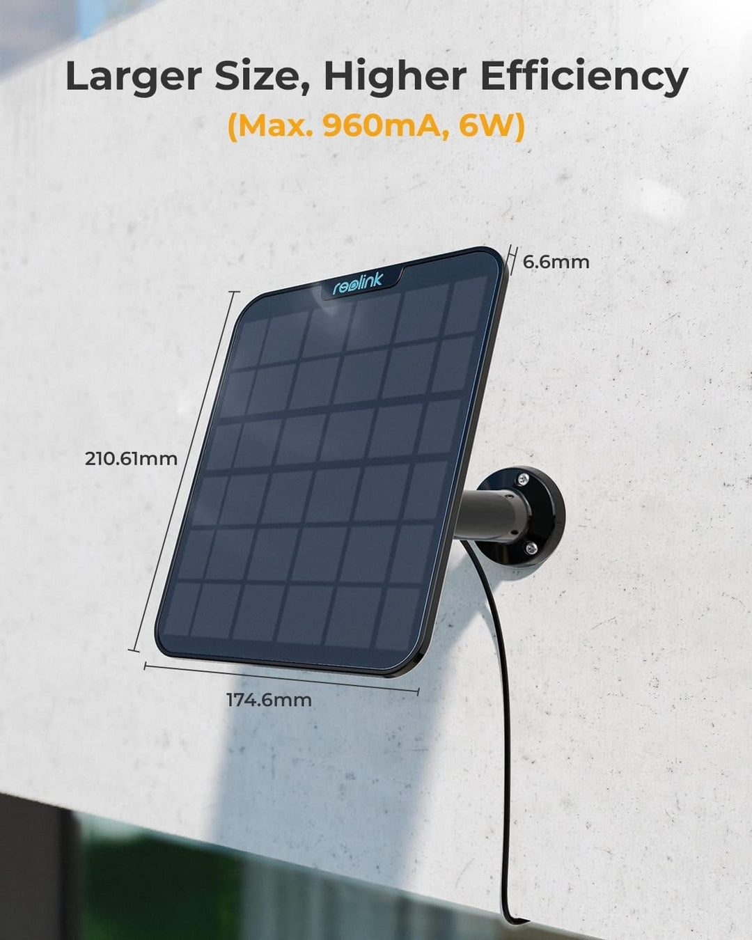 Reolink Solar Panel 2 Schwarz (5,8W)