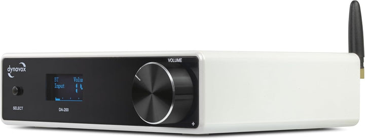 Dynavox DA-200 HiFi Verstärker, kompakter Class-D Stereo-Digitalverstärker mit BT 5.0, USB-DAC, opti
