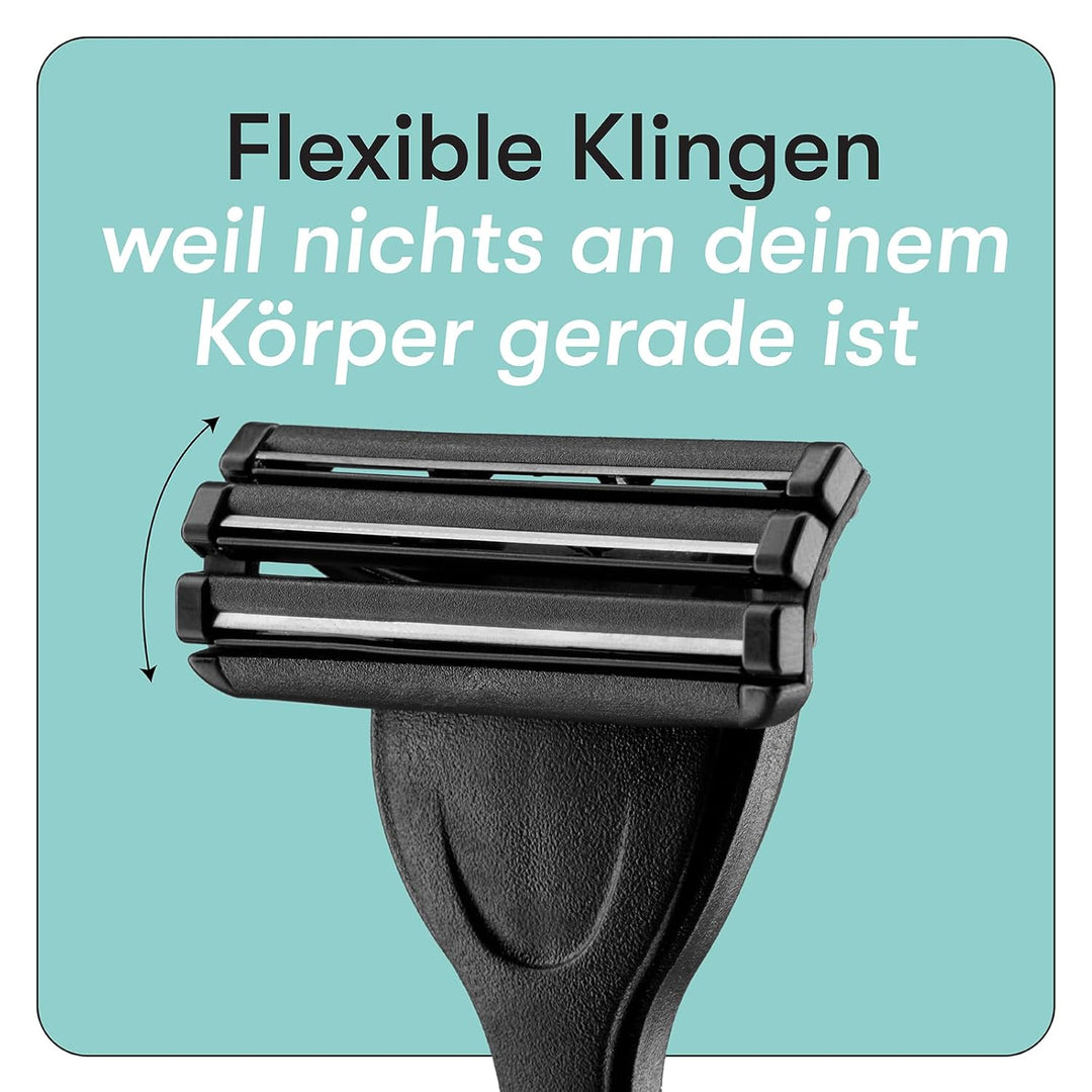 Boldking Rasierklingen 8 Stück Sensitiv - Rasierklinge Multipack für sensible Haut - Rasierklingen H