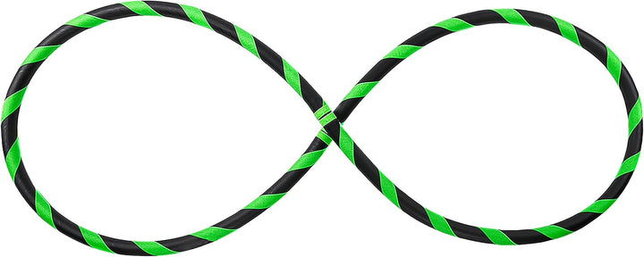 Faltbarer Anfänger Hula Hoop Reifen, Ø90/95/100/105cm Ø100cm Neon-Grün, Ø100cm Neon-Grün