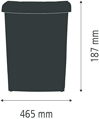 Brabantia 395246 Einbau Mülleimer, 10 Liter schwarz, Single