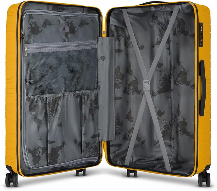 Franky Dallas 3.0 Hartschalen-Trolley mit 4 Rollen 75cm | Ausgestattet mit TSA-Schloss, Leicht | Car