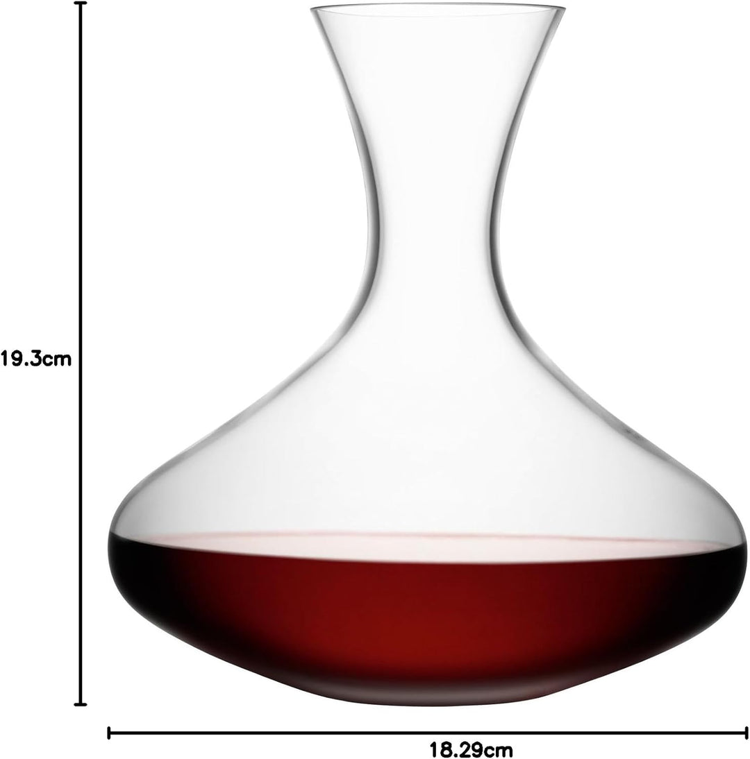 LSA International Weinrot Weinkaraffe 1,5 l klar, Glas, durchsichtig, 1.5L Karaffe 1500 ml, Karaffe