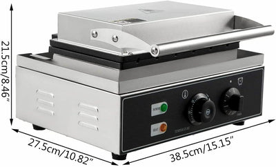 Sandwichmaker,1500 W Kommerzielle Sandwich Maker Panini Presse Grill,Antihaftbeschichtung Paninitoas