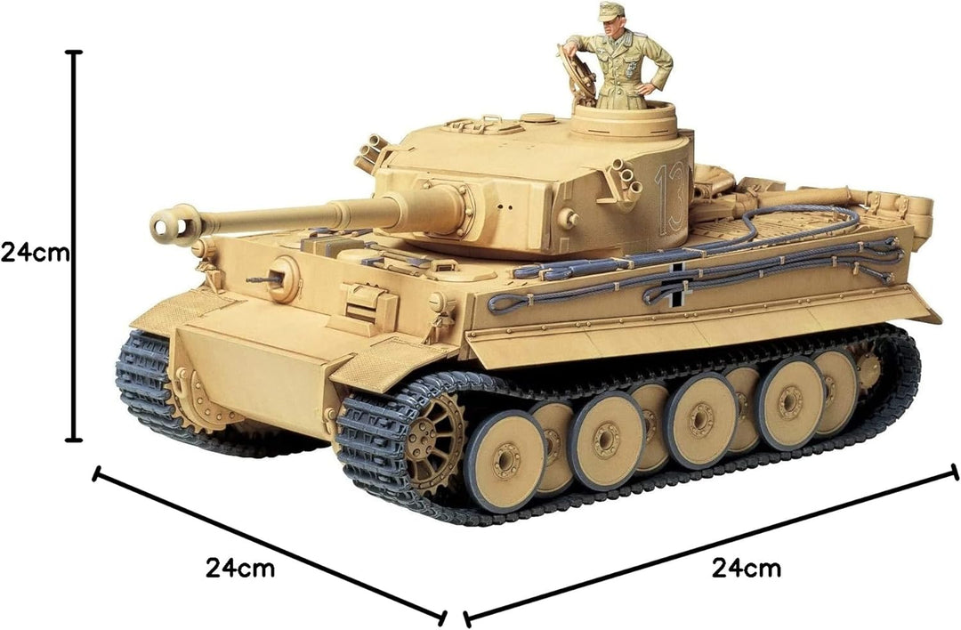 Tamiya 300035227 - 1:35 WWII Tiger I Initial/Frühe Produktion, Miniaturfahrzeuge
