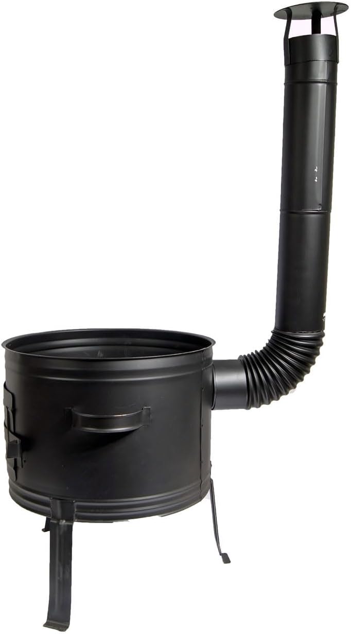 troph-e-shop Ofen 39 für Gulaschkessel Topf 22 Liter Gulaschkanone Terrassenofen Outdoorküche Holzof