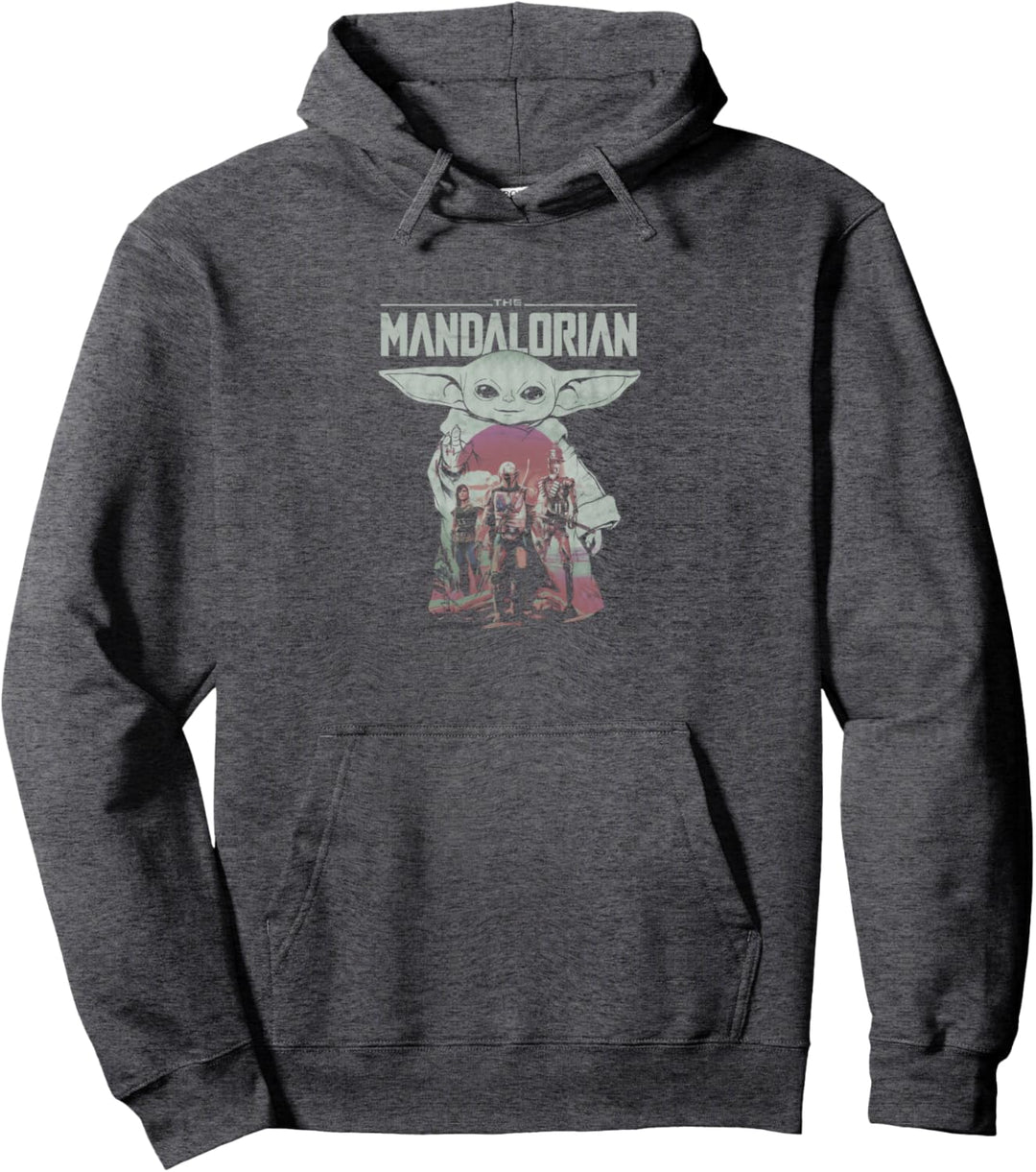 Star Wars: The Mandalorian Grogu The Child Portrait Fill Pullover Hoodie