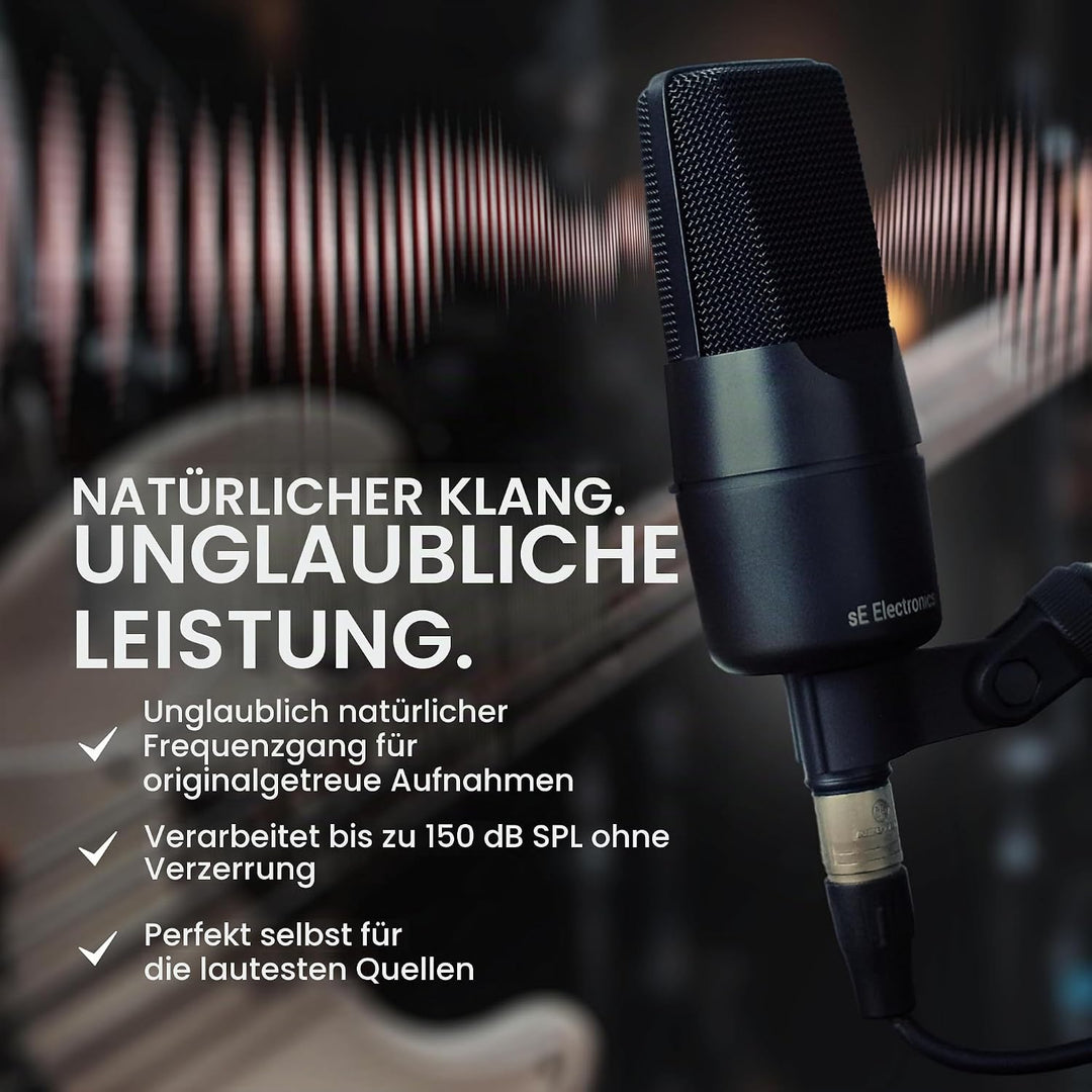sE Electronics X1 A Schwarz, Schwarz