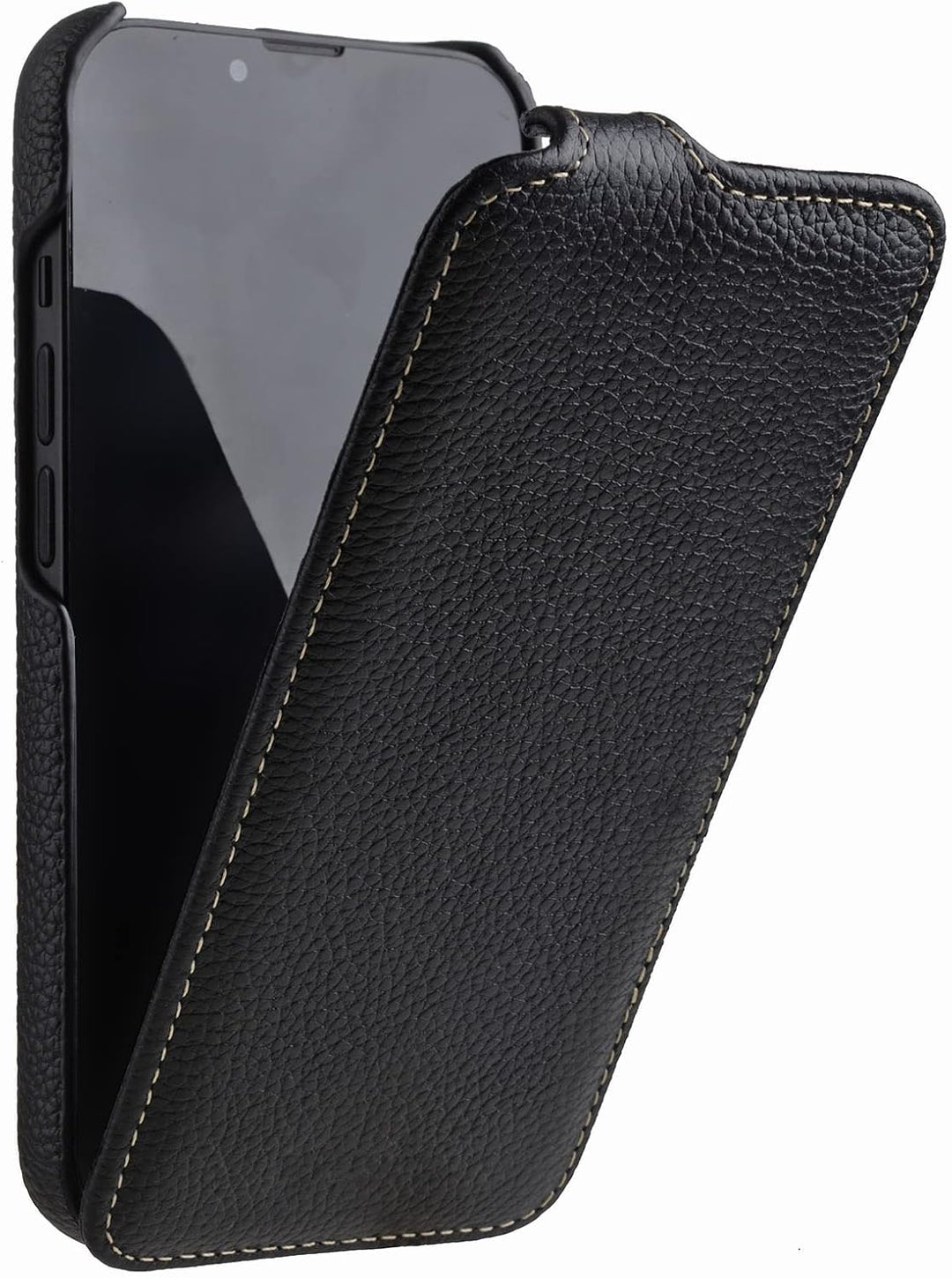 Hülle passend für Apple iPhone 14 PRO (6,1 Zoll), Handyhülle mit beschichtetem Leder, Case, Schutzhü