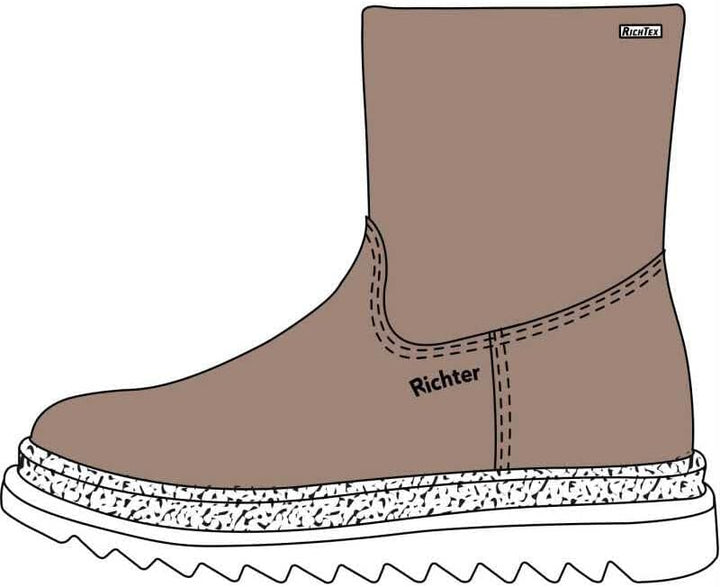 Richter Kinderschuhe Mädchen Anna Halblange Stiefel 30 EU Chestnut, 30 EU Chestnut