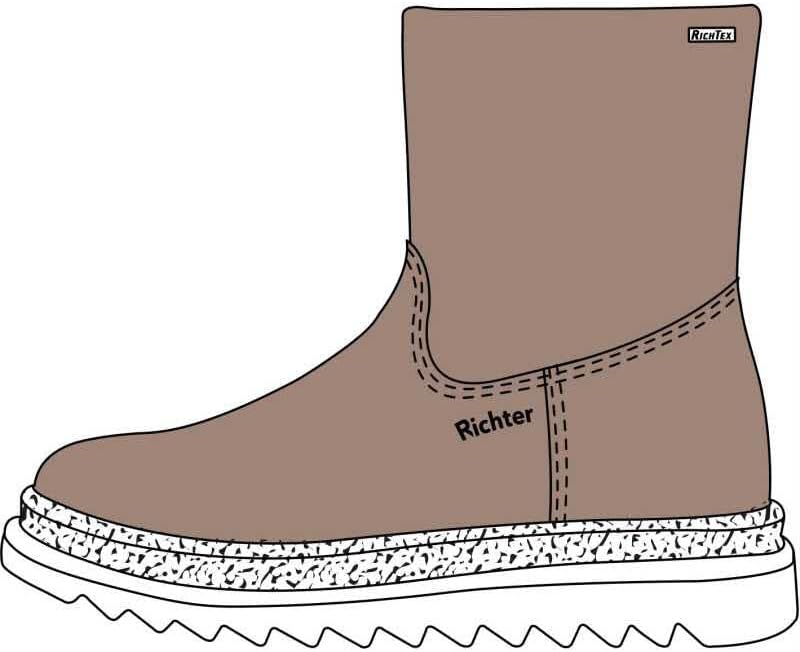 Richter Kinderschuhe Mädchen Anna Halblange Stiefel 29 EU Chestnut, 29 EU Chestnut