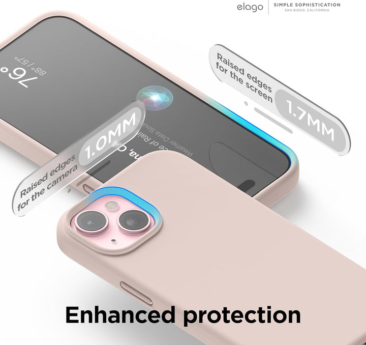 elago Magnetische Silikonhülle Kompatibel mit iPhone 15 Hülle, Kompatibel mit MagSafe Alles Zubehör,