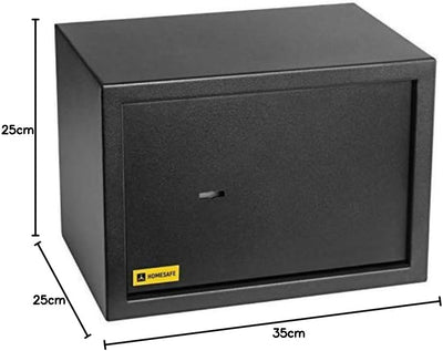 Homesafe HV25K Tresor Möbeltresor Safe mit Schlüssel-Schloss, Geldschrank Wandsafe Boden-Wandtresor,