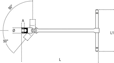 Beta 952 17 T-Keys, Sechskant-Stiftschlüssel mit T-Griff (Werkzeuge mit zusammengefügtem hexagonalem