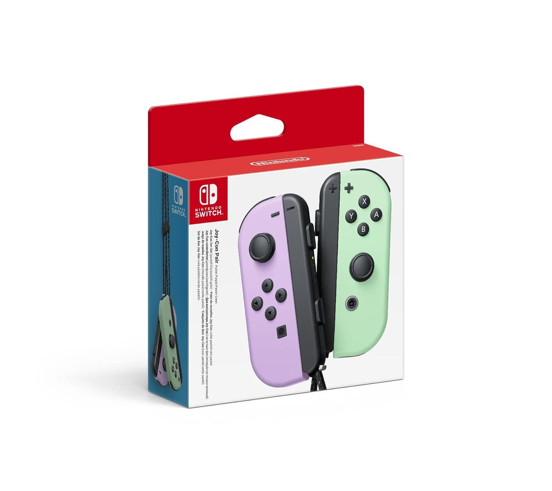 Nintendo Switch-Konsole Neon-Rot/Neon-Blau & er-Set Pastell-Lila/Pastell-Grün, Neon-Rot/Neon-Blau Bu