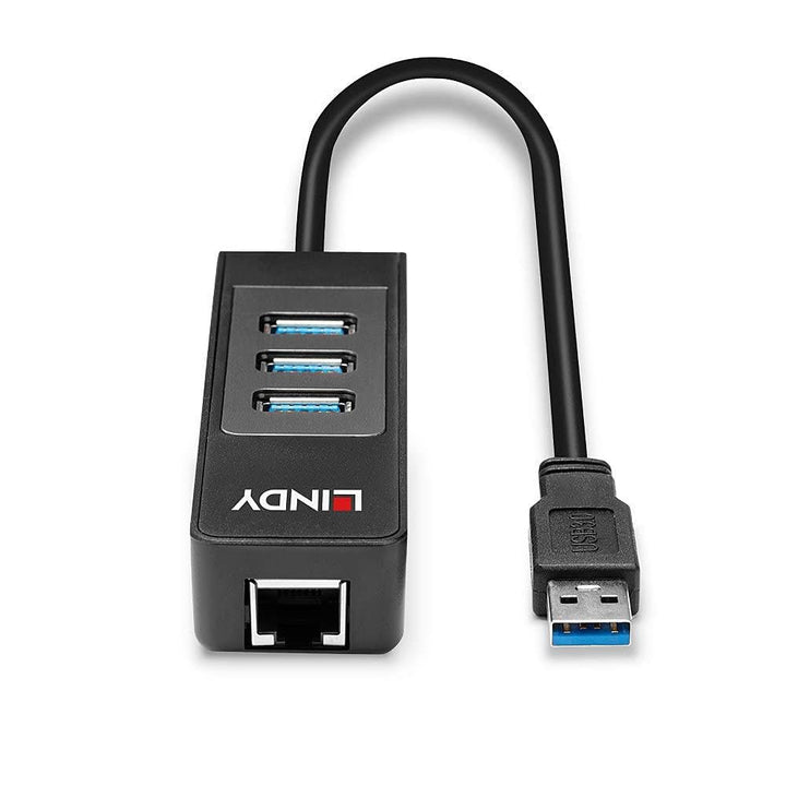 LINDY 43176 - USB 3.1 Hub und Gigabit Ethernet Adapter