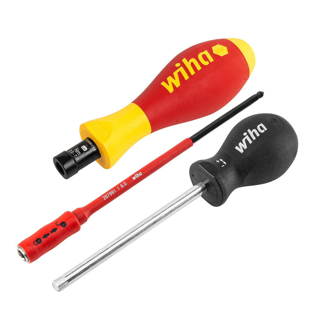 Wiha verstellbarer VDE Drehmoment Schraubendreher TorqueVario®-S electric (26627) variabel einstellb